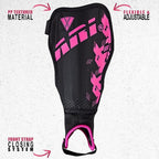 Vizari Napoli Soccer Shin Guards – Black/Pink
