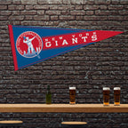 Rico Industries Nfl Football New York Giants Retro 12'' X 30'' Felt Wall D  Cor Pennant - Great For Home/Bed Room/Man Cave D  Co