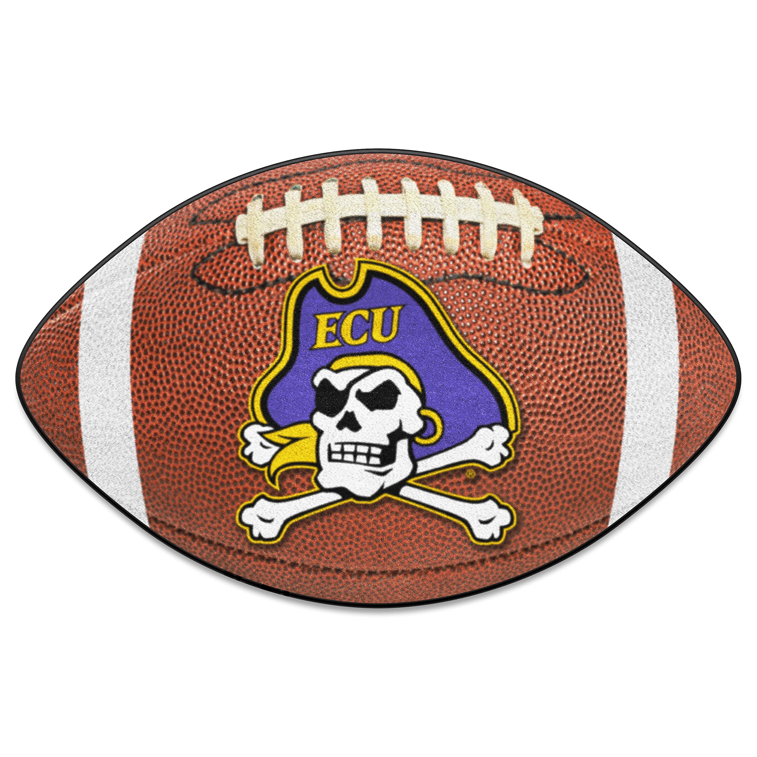 FANMATS 1305 East Carolina Pirates Football Rug - 20.5in. x 32.5in. | Sports Fan Home Decor Rug and Tailgating Mat