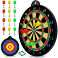Magnetic Dart Board - 12Pcs Magnetic Darts (Red Green Yellow) - Excellent Indoor Game And Party Games - Magnetic Dart Board Toys