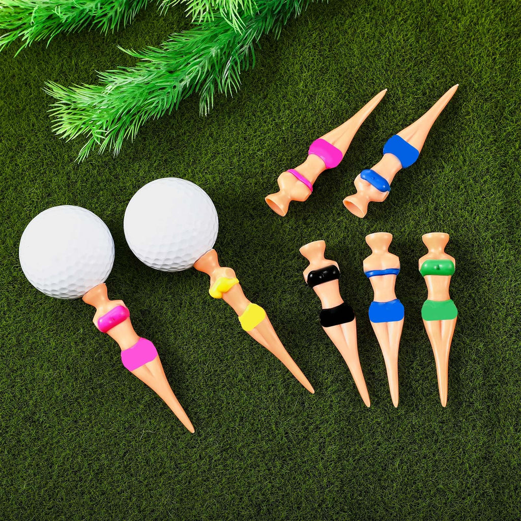 15 Pieces Funny Golf Tees Lady Girl Golf Tees, 76 Mm/ 3 Inch Plastic Pin Up Golf Tees, Home Women Golf Tees For Golf Training Ac