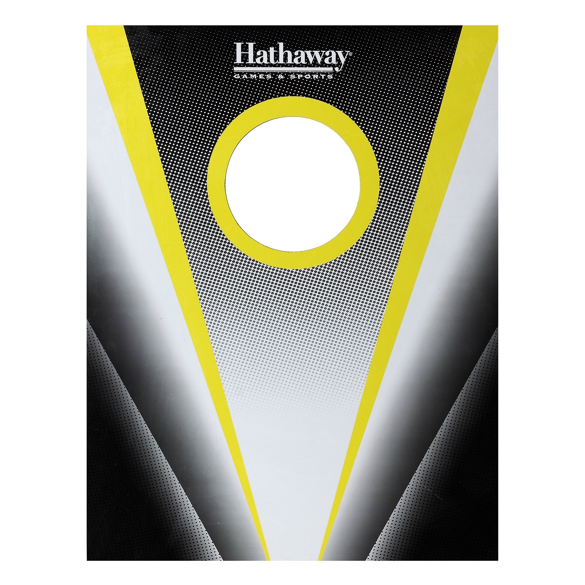 Hathaway Compact Cornhole Bean Bag Toss Game Set Black