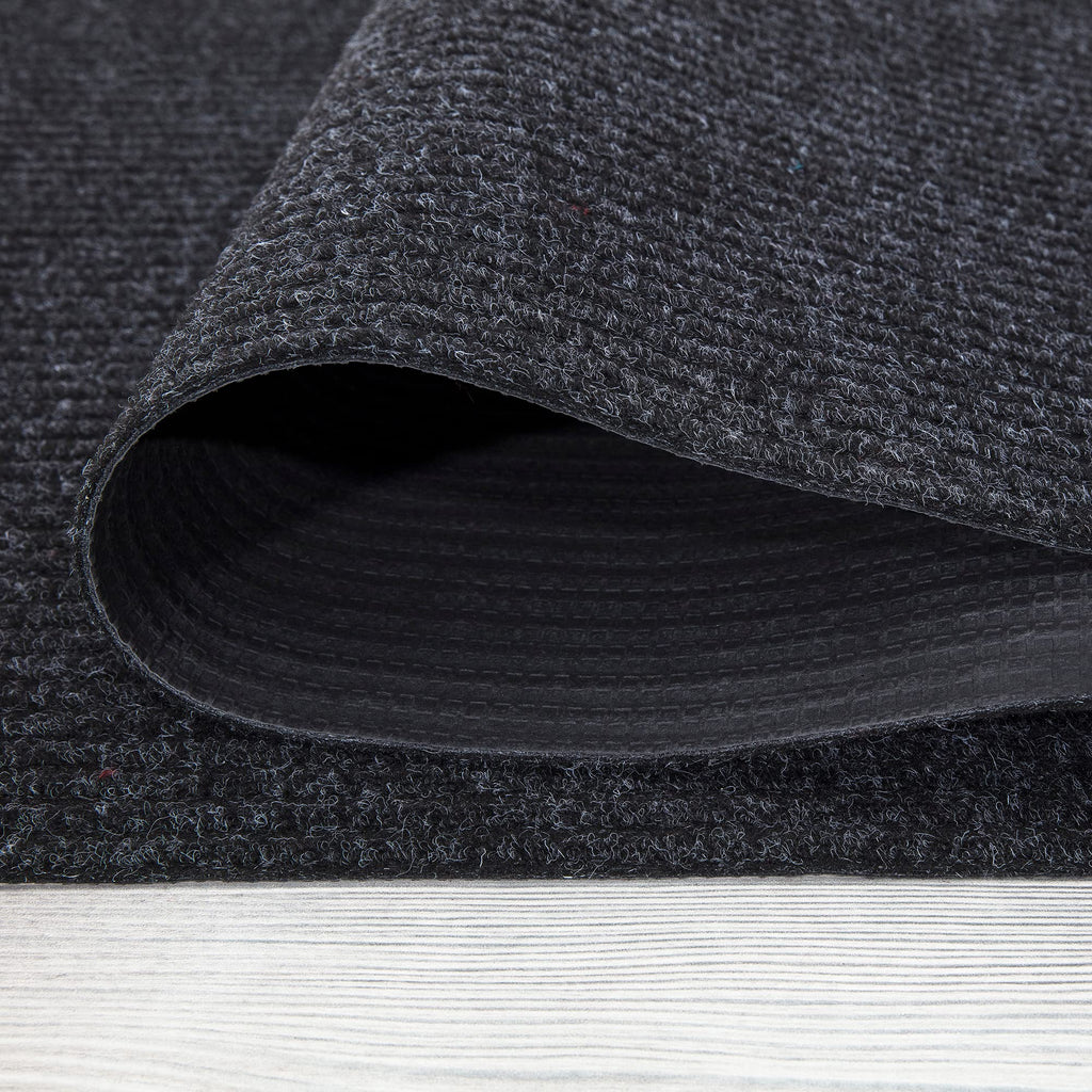 Scrape Rib Solid Design Non-Slip Rubberback 3X12 Indooroutdoor Waterproof Runner Rug For Hallway, Kitchen, Living Room, Garage,