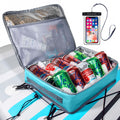 SUP-Now Paddle Board Accessories Cooler with Waterproof Phone Case - Essential SUP Accessories for Paddleboarding (Gray and Teal