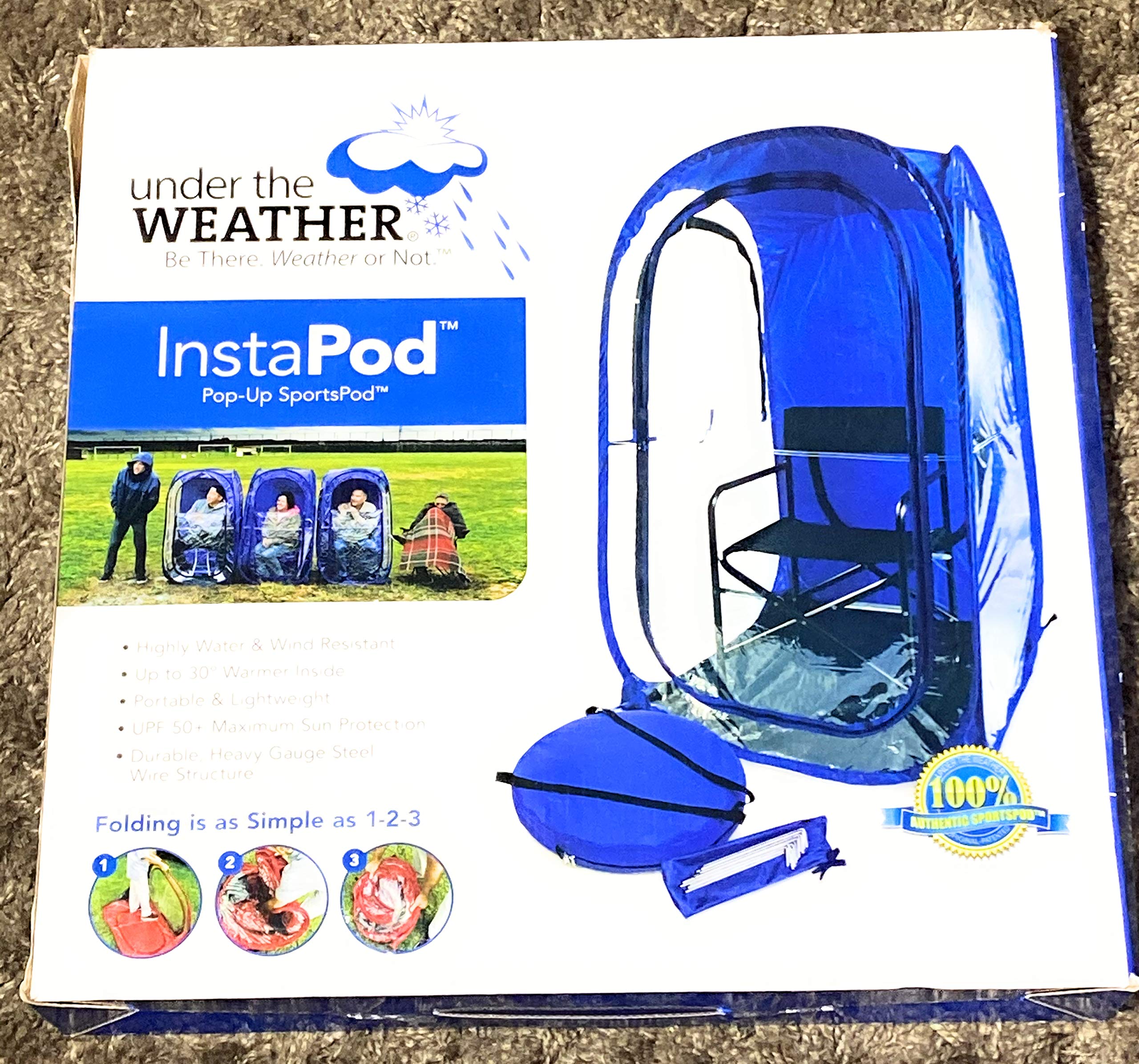 Under The Weather Instapod Pop-Up Tent For 1 Person ~ Blue