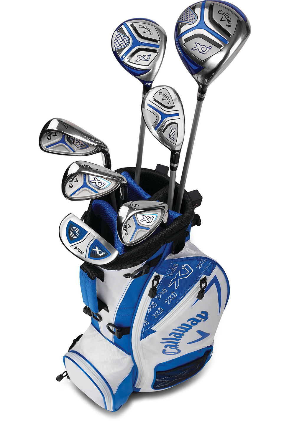 Callaway Golf Xj Junior Golf Set, Level 3, 7 Piece Set, Right Hand, White