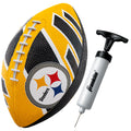 Franklin Sports NFL Pittsburgh Steelers Football - Youth Football - Mini 8.5 Rubber Ball - Perfect for Kids - Team Logos and Col
