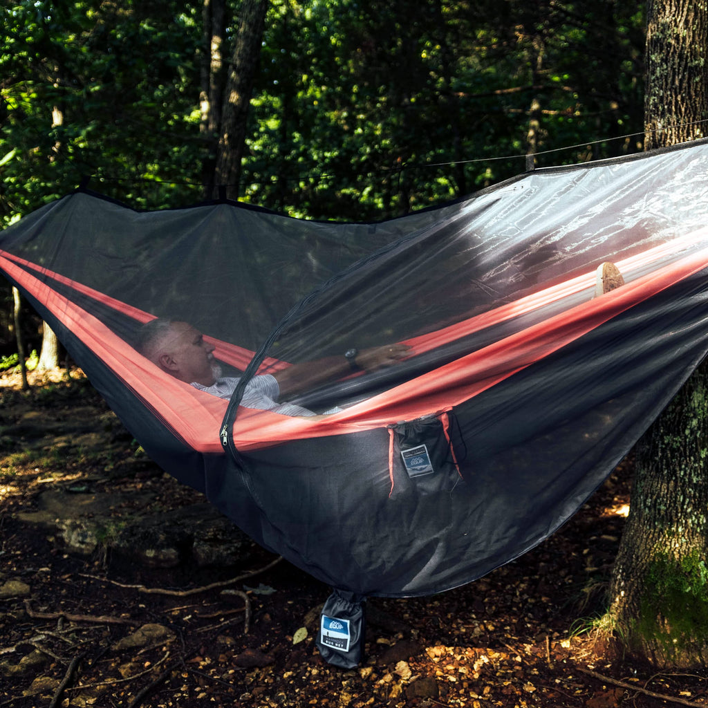 Equip Outdoors Hammock Mosquito Net With No-See Polyester Mesh 360-Degree Protection Camping Hammock, Travel Hammock, Portable H