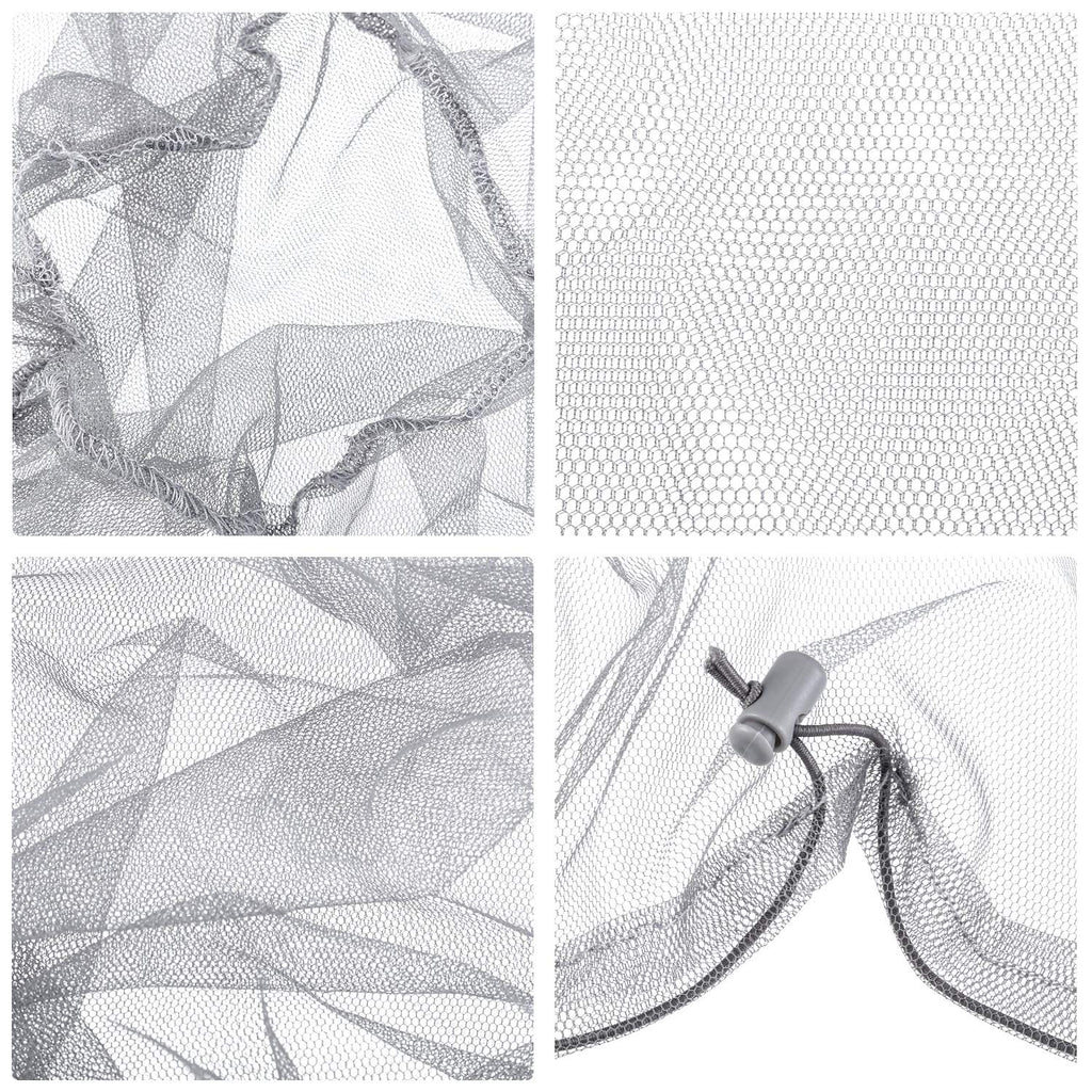 4 Pack Mosquito Net Mesh Face Neck Fly Netting Hood From Bugs Gnats No See Net For Outdoor Hiking Camping Climbing With Carry Ba