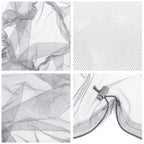 4 Pack Mosquito Net Mesh Face Neck Fly Netting Hood From Bugs Gnats No See Net For Outdoor Hiking Camping Climbing With Carry Ba