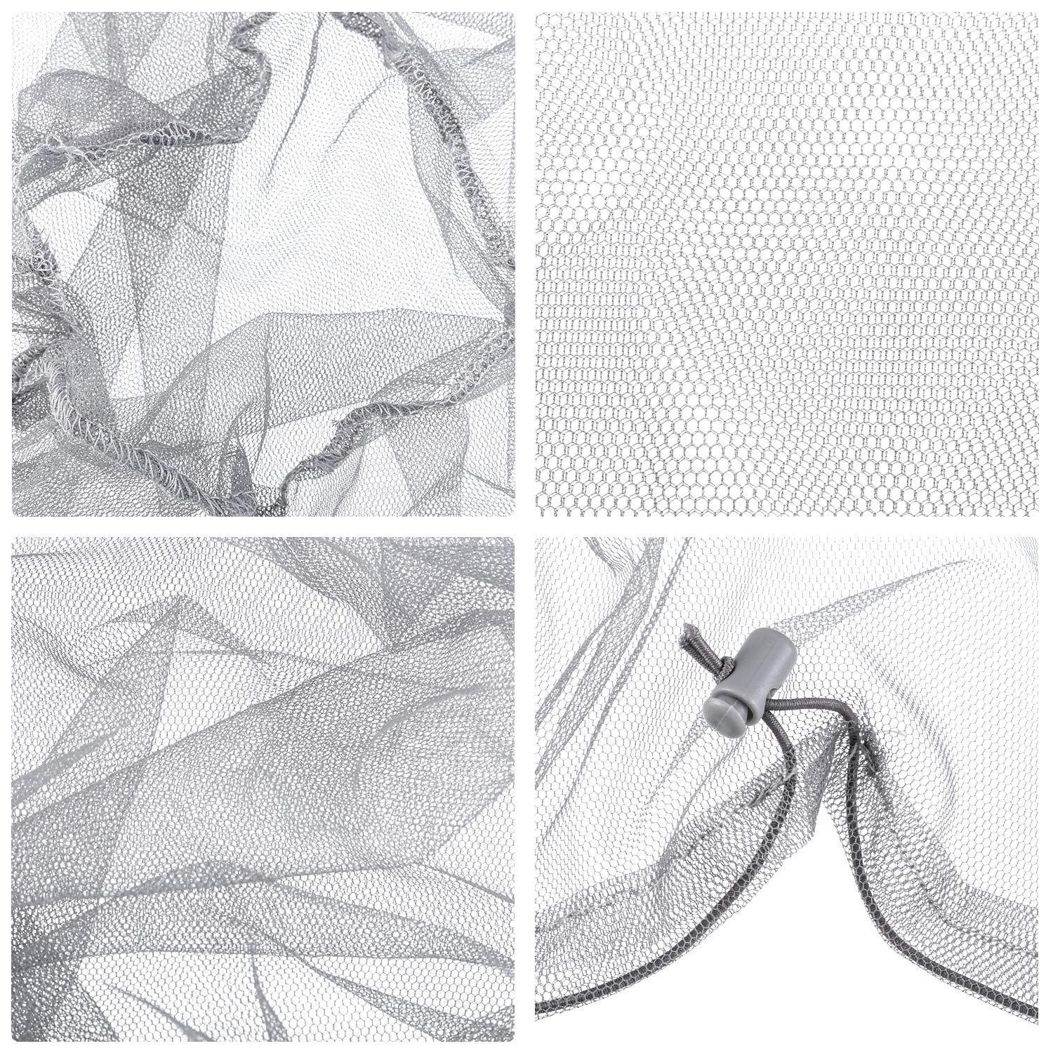 4 Pack Mosquito Net Mesh Face Neck Fly Netting Hood From Bugs Gnats No See Net For Outdoor Hiking Camping Climbing With Carry Ba