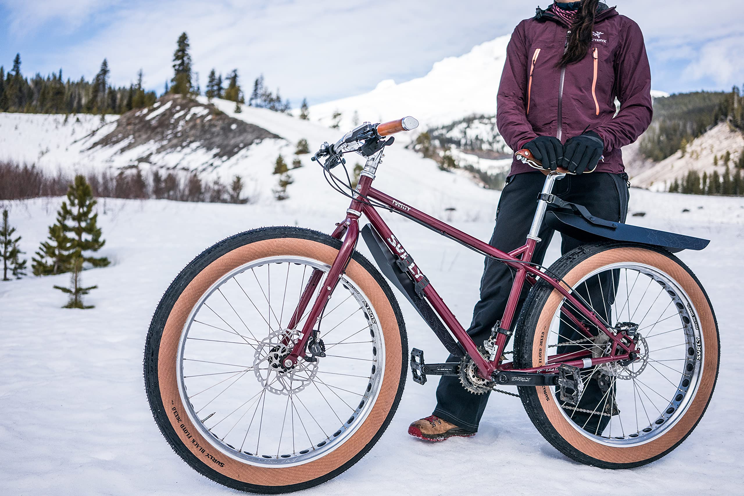 Portland Design Works | Mud Shovel 6.5 Rear Fat/Plus Fender, Black Topo, Universal