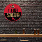 Rico Industries Nhl Ottawa Senators Classic Shape Cut Pennant - Home And Living Room D  Cor - Soft Felt Ez To Hang