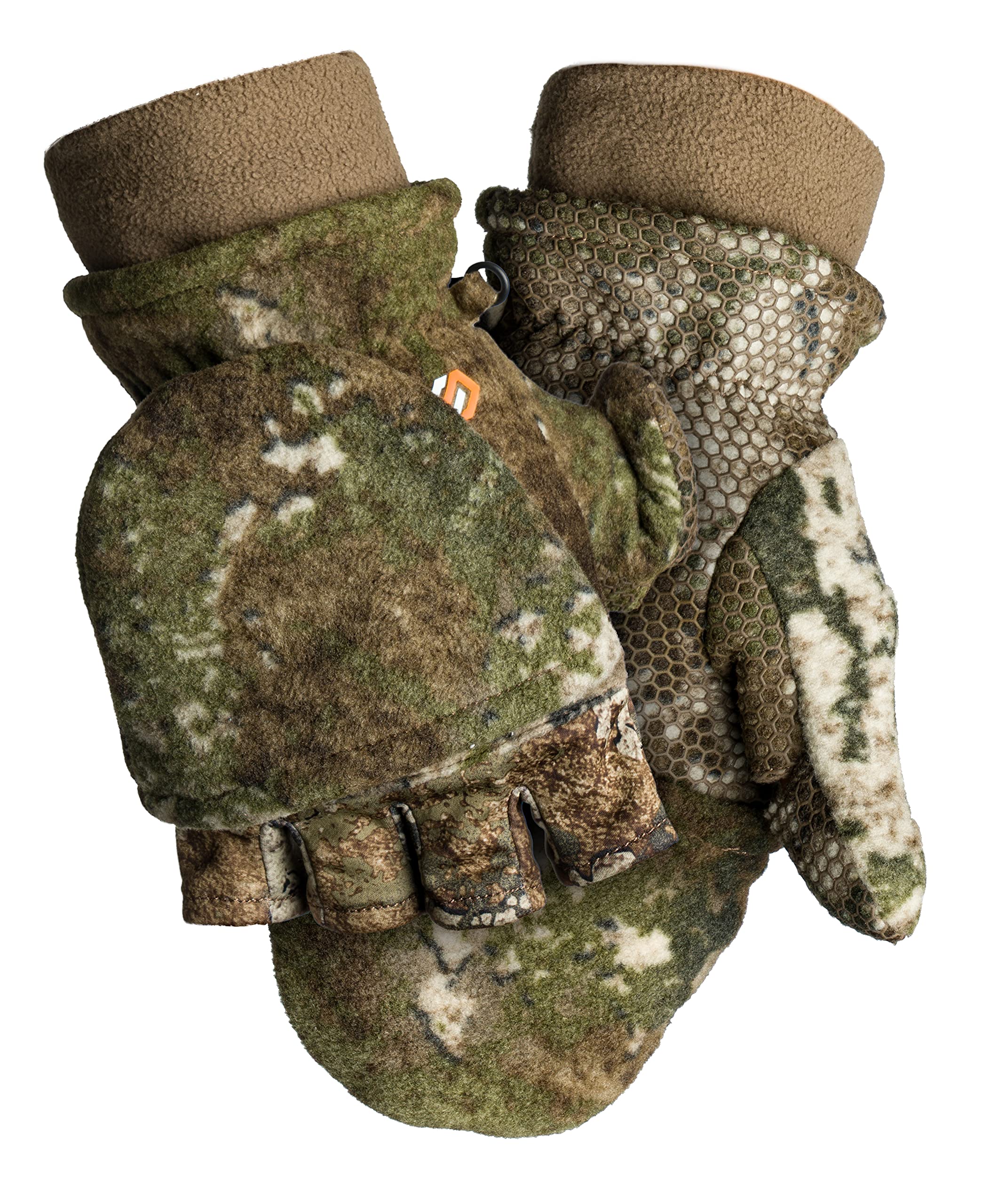 Scentlok Fleece Winter Camo Pop Top Camo Hunting Gloves (True Timber Strata, Medium)