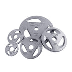 Cap Barbell 2-Inch Olympic Grip Weight Plates, Single, Gray, 25 Lb
