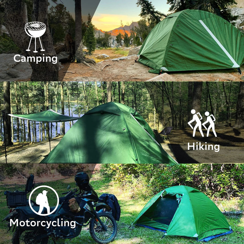 Clostnature Polaris Lightweight Backpacking Tent - 2 Person Ultralight Waterproof Camping Tent, 3 Season Large Size Easy Setup T