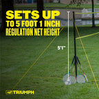 Triumph Competition Badminton Set With Steel Construction
