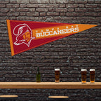 Rico Industries Nfl Football Tampa Bay Buccaneers Retro 12'' X 30'' Felt Wall D  Cor Pennant - Great For Home/Bed Room/Man Cave