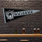 Rico Industries Nfl Football Las Vegas Raiders Retro 12'' X 30'' Felt Wall D  Cor Pennant - Great For Home/Bed Room/Man Cave D