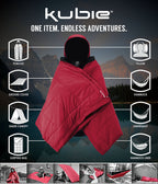 Kijaro Kubie 10-In-1 Versatile Portable Hammock, Poncho, Blanket, Sleeping Bag, Hammock Underquilt & More - Multi Use Outdoor Ge