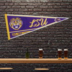 Rico Industries Ncaa Lsu Tigers Classic 12'' X 30'' Felt Wall D  Cor Pennant - Great For Home/Bed Room/Man Cave D  Cor