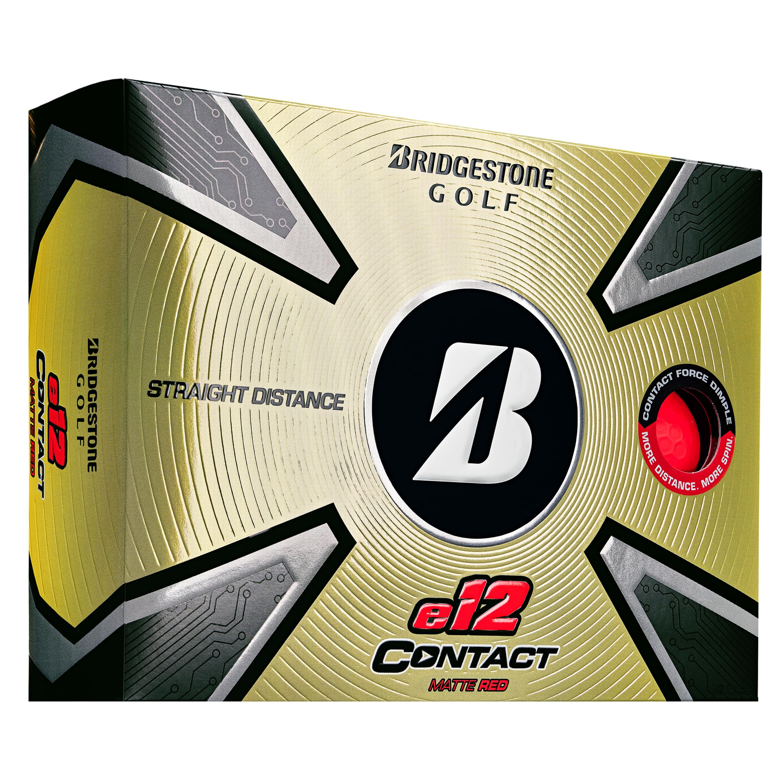 Bridgestone Golf 2023 e12 Contact Matte Red Golf Balls