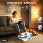 Under Desk Elliptical Machine-Elliptical Machine For Seniors,Portable Silent Electric Home Leg Exerciser With Remote Control,12
