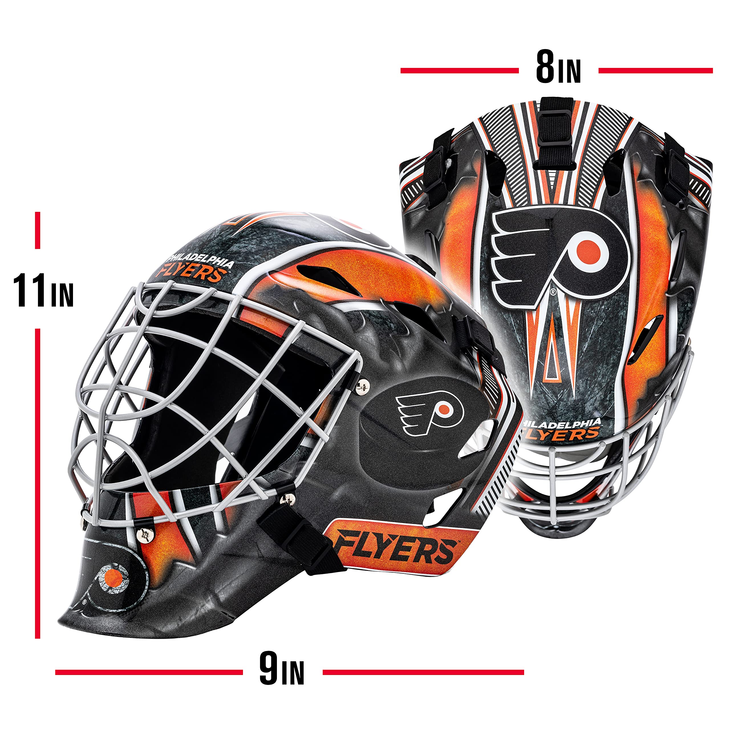 Franklin Sports Nhl Philadelphia Flyers Hockey Goalie Face Mask - Goalie Mask For Kids Street Hockey - Youth Nhl Team Street Hoc