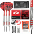 TARGET Darts Nathan Aspinall 24G Tungsten Steel Tip Darts Set - 9 Pro Grip Shafts - 9 Pro Ultra Flights - Dart Wallet - Dart Cou