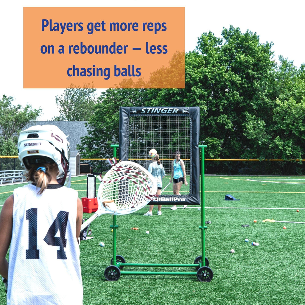 Swax Lax Lacrosse Training Ball - Indoor Outdoor Practice Less Bounce & Rebounds (1 Neon Lax Sticks)