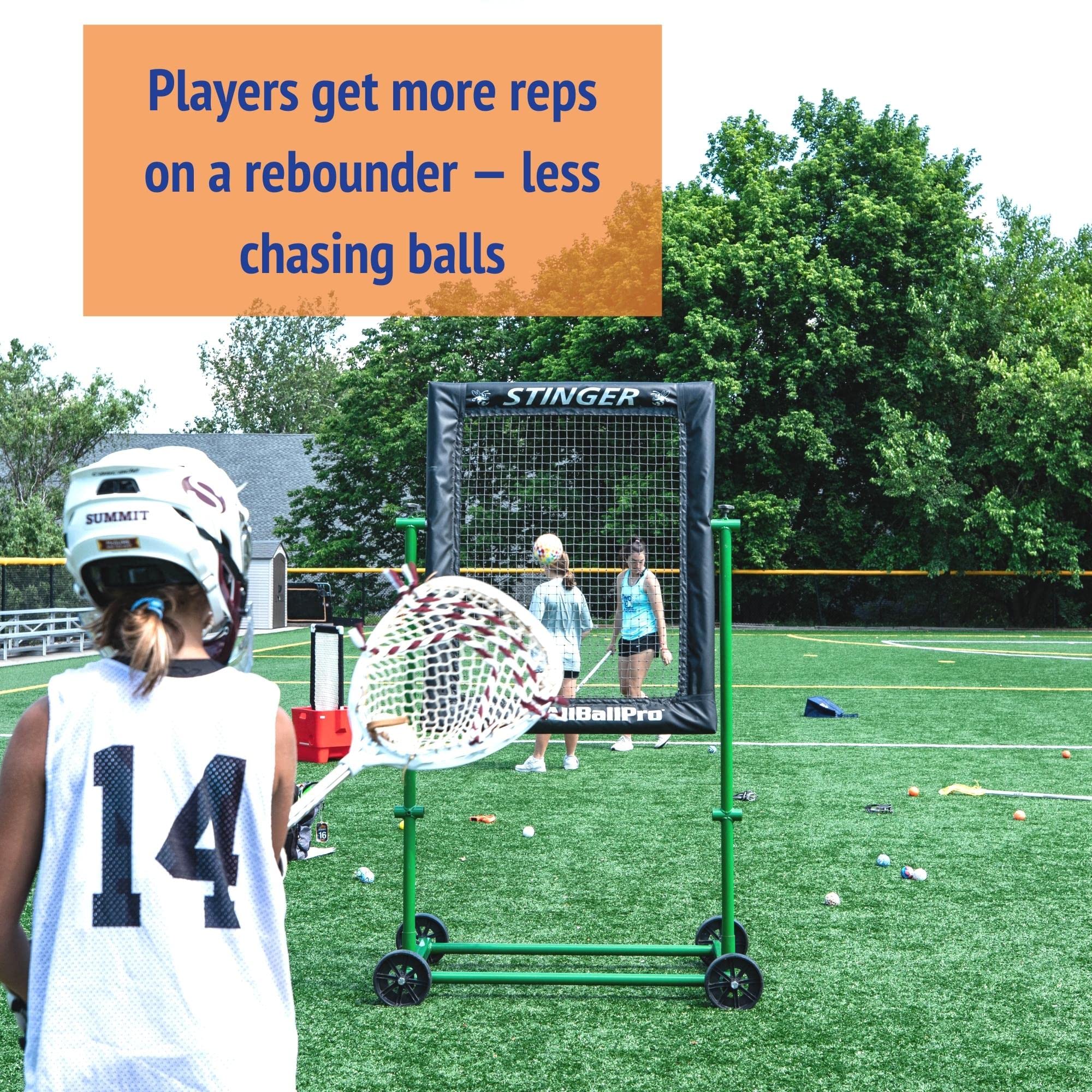 Swax Lax Lacrosse Training Ball - Indoor Outdoor Practice Less Bounce & Rebounds (1 Neon Lax Sticks)