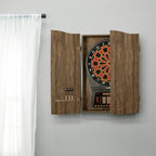Dmi Sports Mi Sports Brown Cricketpro Dartboard Cabinet  Designed For Arachnid 15.5Cricketpro 900, 800, 750, 650 Electronic Dart