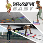 Yes4All Agility Ladder - 8 Rungs - Rainbow