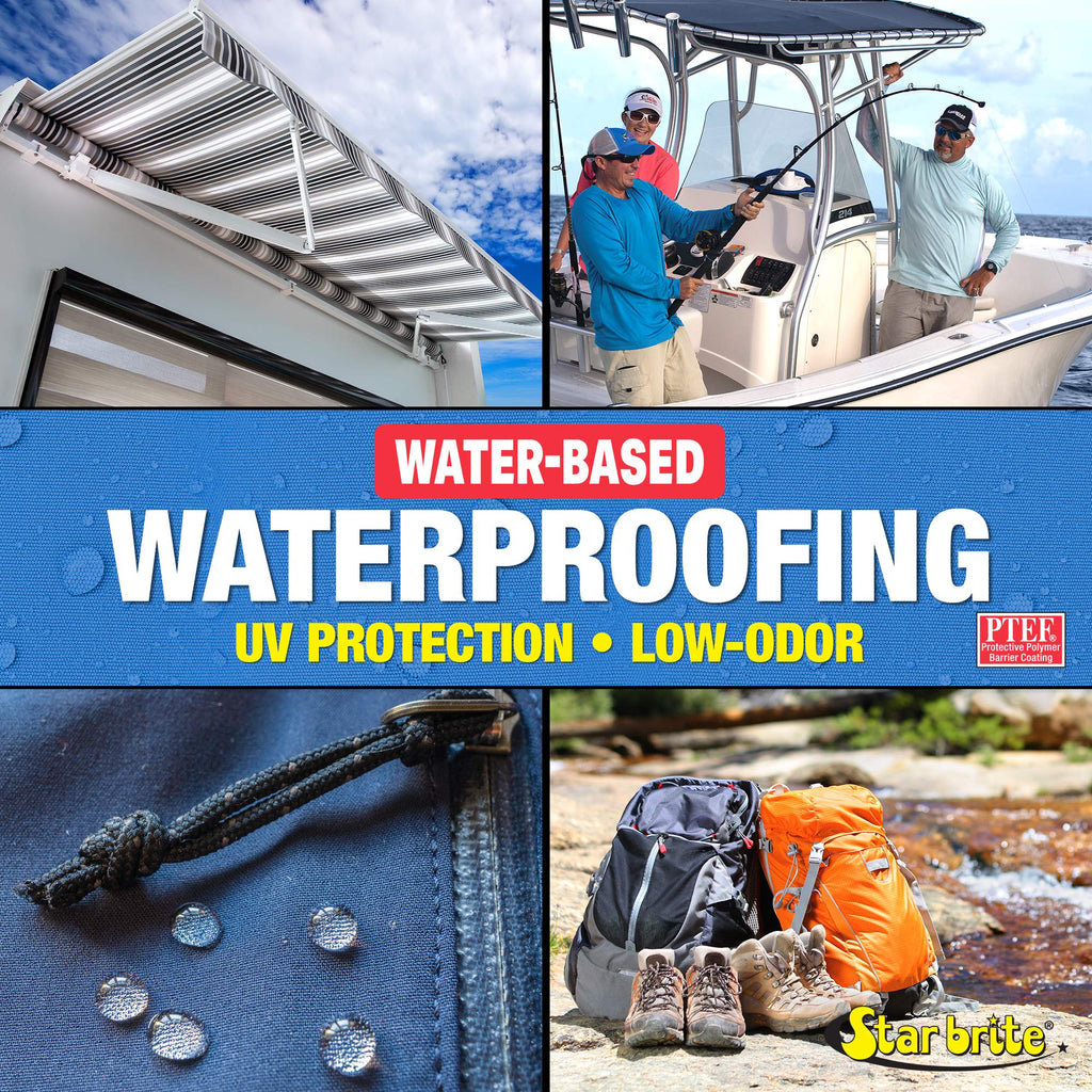 Star Brite Low-Odor Water-Based Waterproofing Spray - Restores & Adds Water Repellency, Uv Protection To New, Delicate, Aged, Wo
