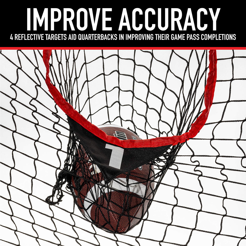 Franklin Sports 8 Foot X 8 Foot Football Accuracy Target - Four Targets - Improve Throwing Skills - Quarterback Training - Footb