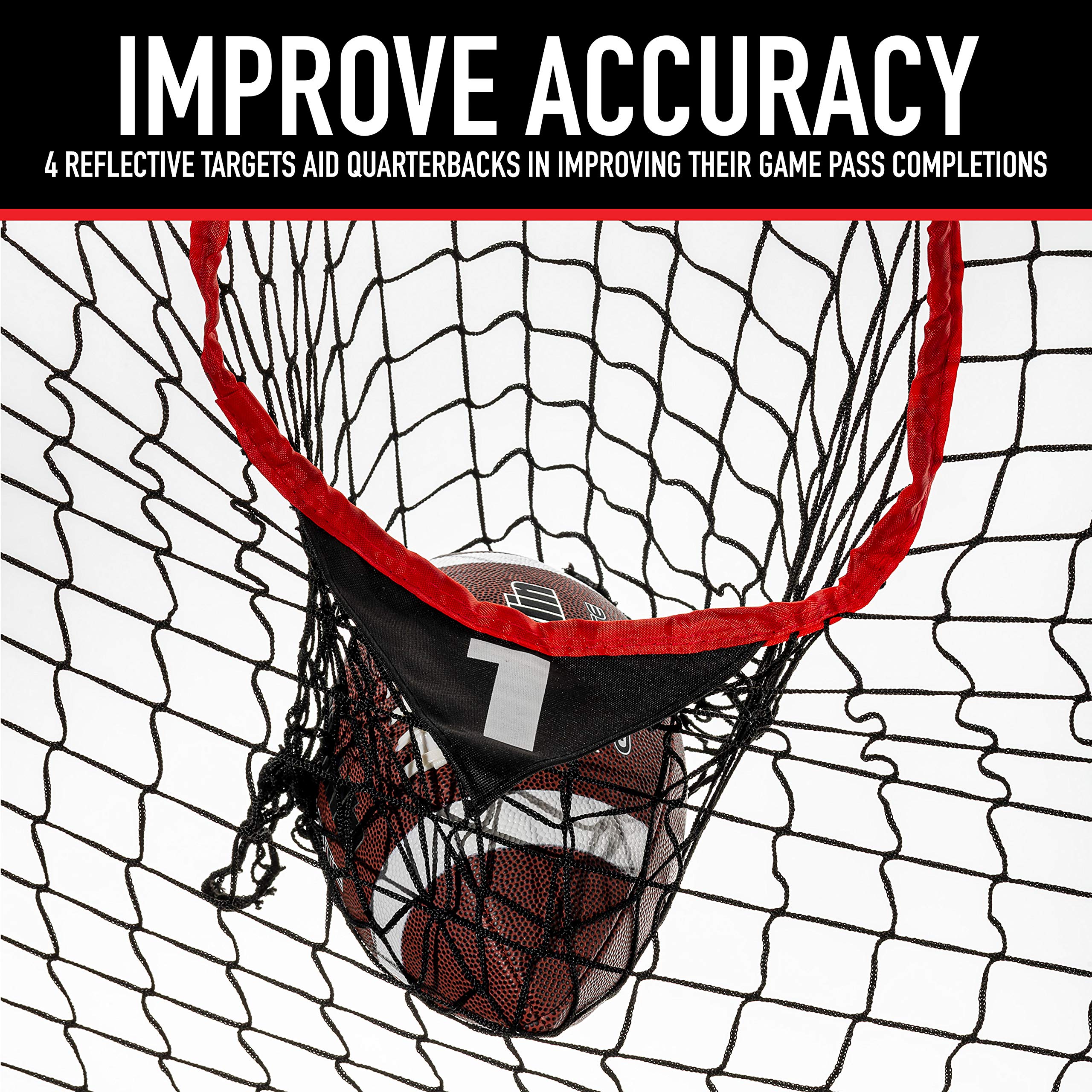 Franklin Sports 8 Foot X 8 Foot Football Accuracy Target - Four Targets - Improve Throwing Skills - Quarterback Training - Footb