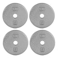 CAP Barbell Cast Iron Standard 1-Inch Weight Plate Set - Barbell Weights for Home Gym, Strength Training, and Weightlifting, 5 l