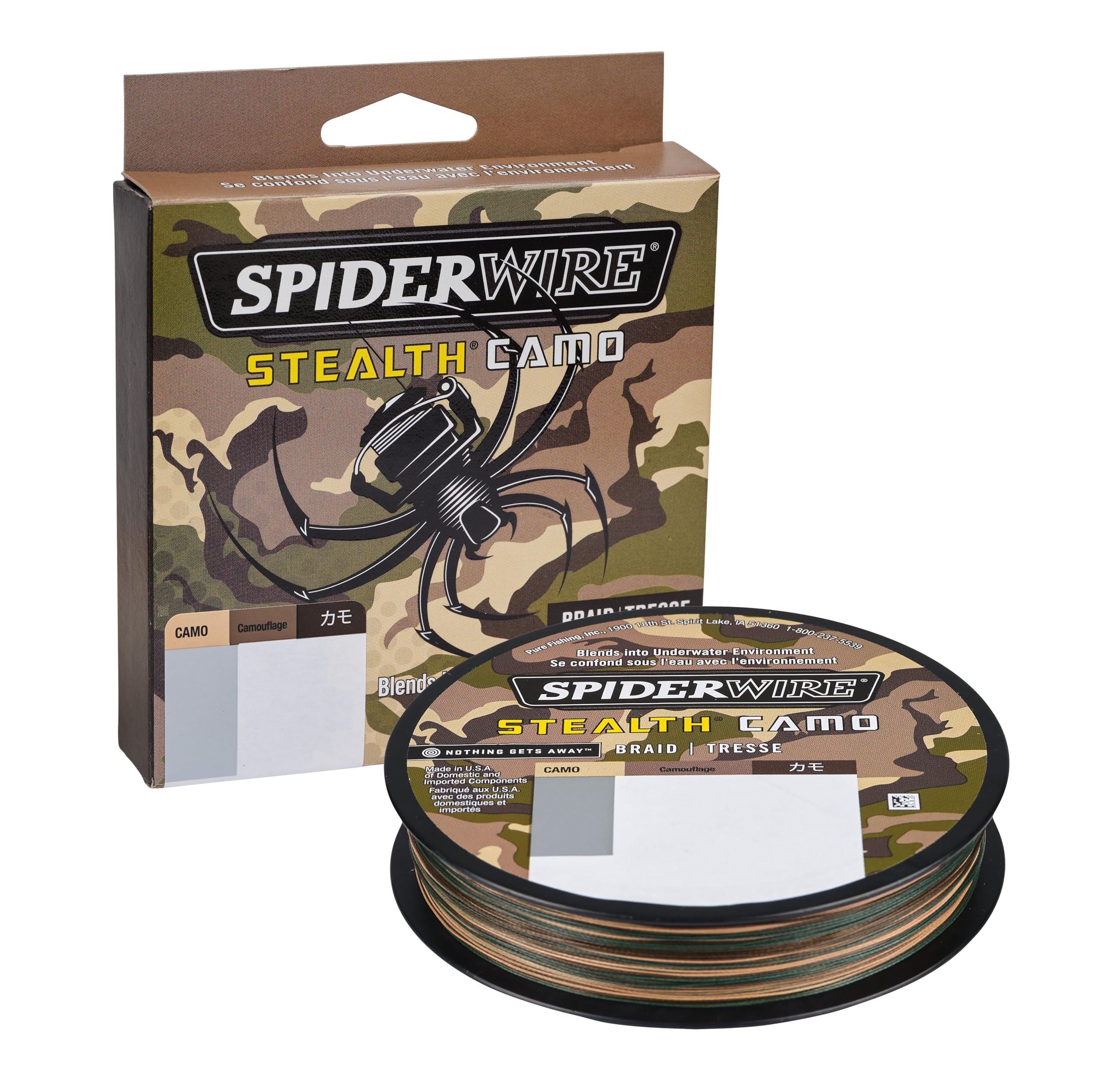Spiderwire Berkley Prospec Chrome 100% Fluoro Leader, Camo, 15Lb | 6.8Kg, 125Yd | 114M Fishing Line, Suitable For Saltwater Envi