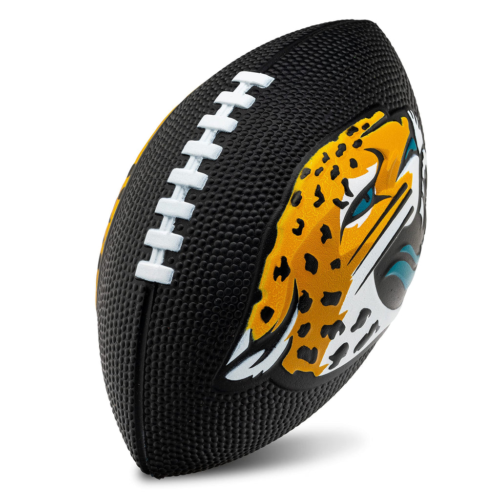 Franklin Sports Nfl Jacksonville Jaguars Football - Kids Foam Football - Soft Football - Mini Size - Perfect For Gameday - 8.5''