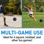 Franklin Sports Mystic Rubber Playground Ball - Kickball, Dodgeball And Four Square Ball - 8.5'' Rubber Bouncy Ball -Great For A