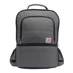 Carhartt Insulated 24 Can Two Compartment Cooler Backpack, Backpack With Fully-Insulated Cooler Base, Gray