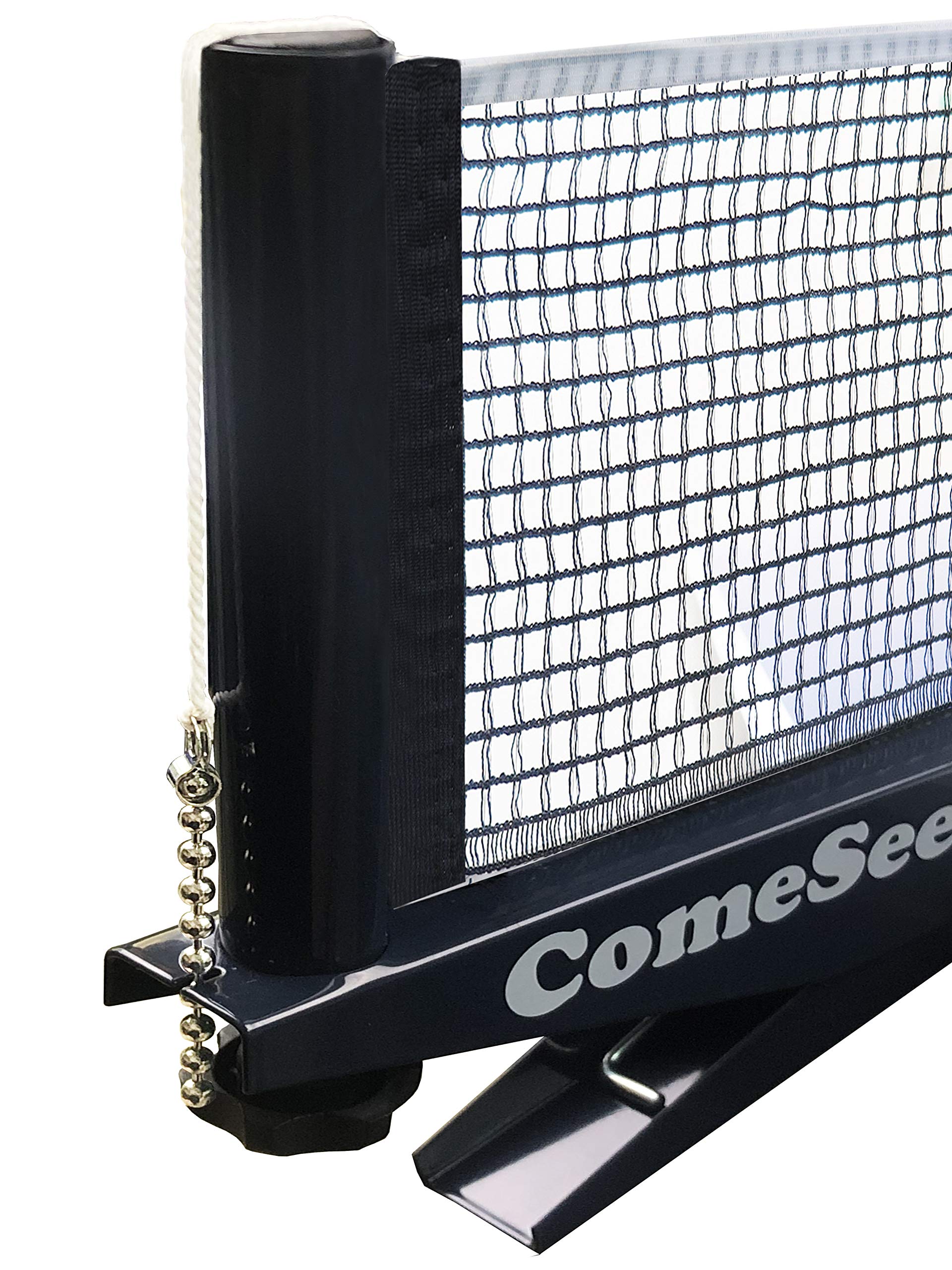 Comesee Ping Pong Nets Replacement, With Chain Tension Table Tennis Nets For Any Table 60 To 72 Inch, 2 Pack Black