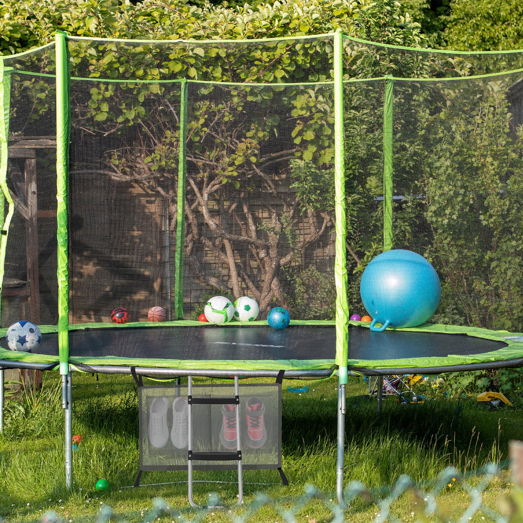 Gardenature Trampoline Ladder 2 Steps Wide Step Climbing Ladder Silver Trampoline Replacement Accessories Parts For Kids Childre