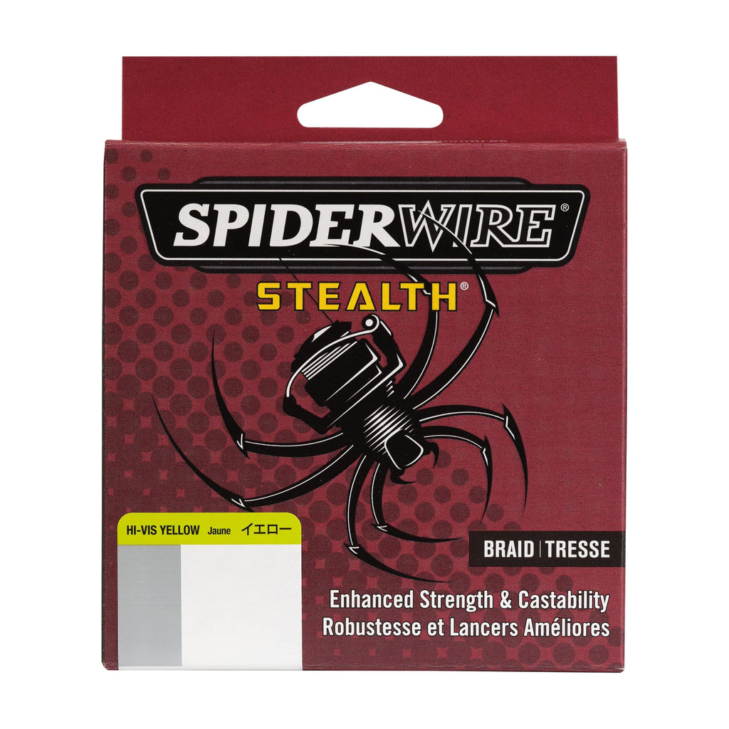 Spiderwire Stealth Superline, Hi-Vis Yellow, 80Lb | 36.2Kg, 200Yd | 182M Braided Fishing Line, Suitable For Freshwater And Saltw