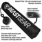 Beast Gear Barbell Pad For Hip Thrust Machine - Heavy Duty, Weightlifting Hip And Squat Bar Pad Wsecure Hook & Loop Fastener - C