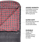 Teton Sports Celsius Xl -25F Sleeping Bag; Cold Weather Sleeping Bag; Great For Family Camping; Free Compression Sack, Grey