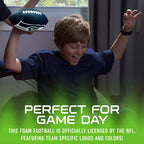 Franklin Sports Nfl Seattle Seahawks Football - Kids Foam Football - Soft Football - Mini Size - Perfect For Gameday - 8.5'' 3D
