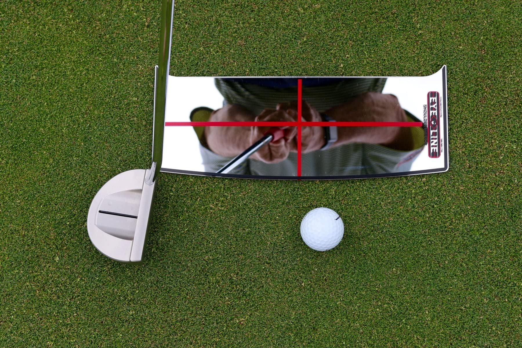 Eyeline Golf Small Putting Alignment Shoulder Mirror - Portable Aids To Improve Your Putting Setup, Eye Placement, Putter Face A