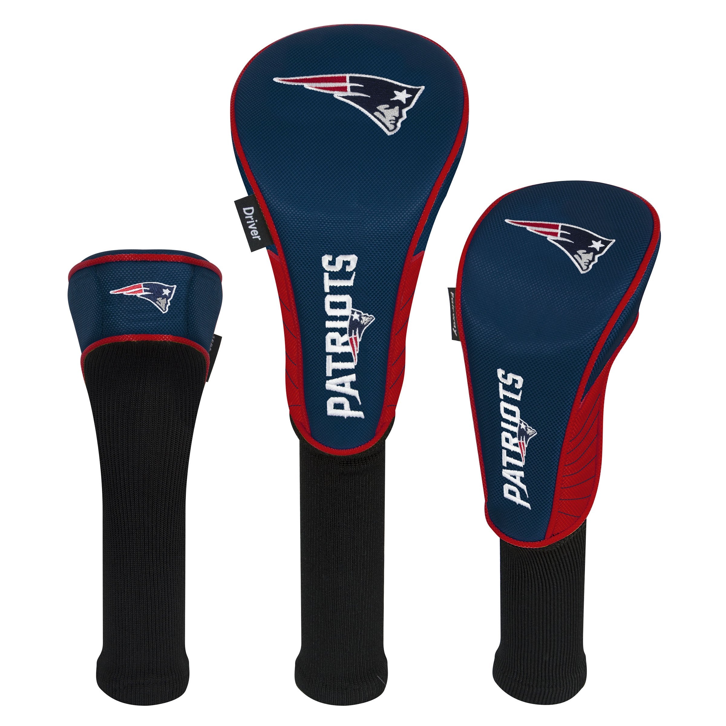 Team Effort New England Patriots Driver Fairway Hybrid Set of Three Headcovers