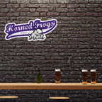 Rico Industries Ncaa Tcu Horned Frogs Distressed Shape Cut Pennant - Home And Living Room D  Cor - Soft Felt Ez To Hang 18X0.10X